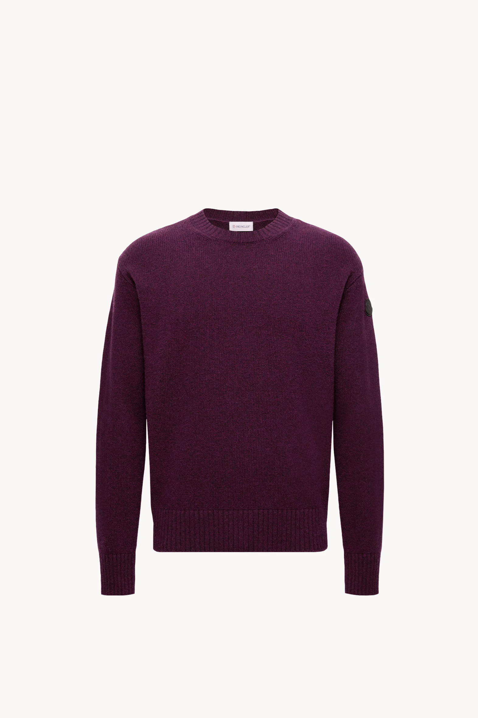 Monogram Wool & Cashmere Sweater Men Purple Moncler 2